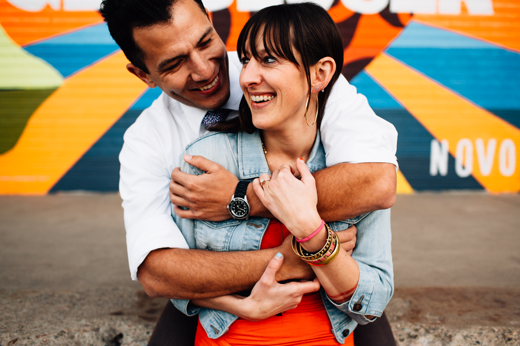 RINO Colorful Engagement Session