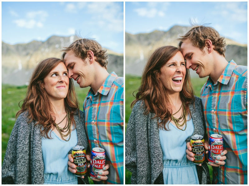 dale pale ale engagement photo