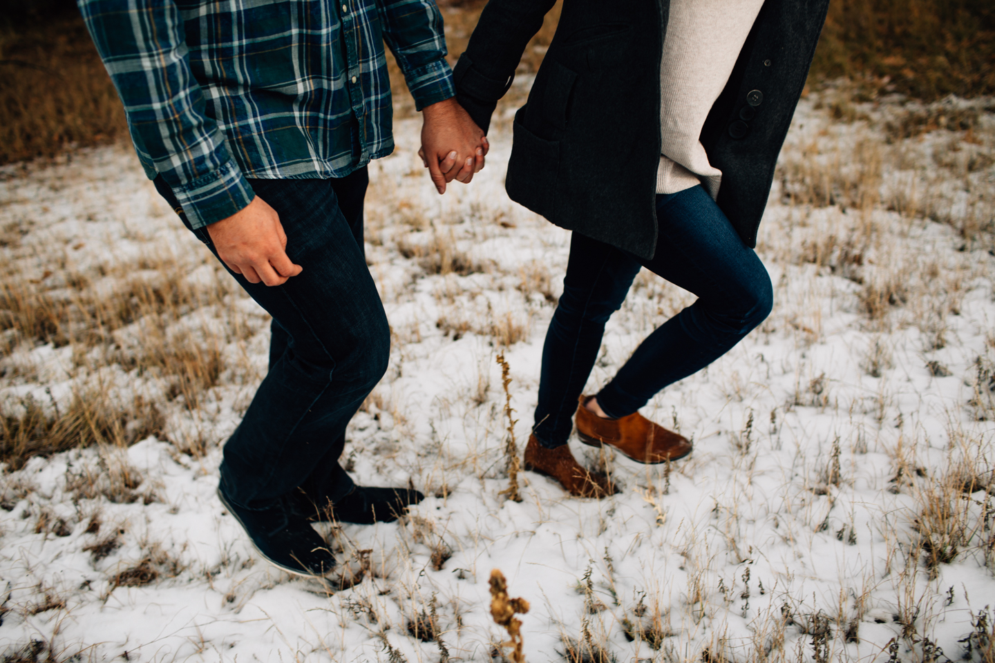 Mountain Winter Engagement Photos 